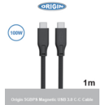 Origin Storage USB-C-C Magnetic cable 3.0 5Gbps 100W 20V 5A