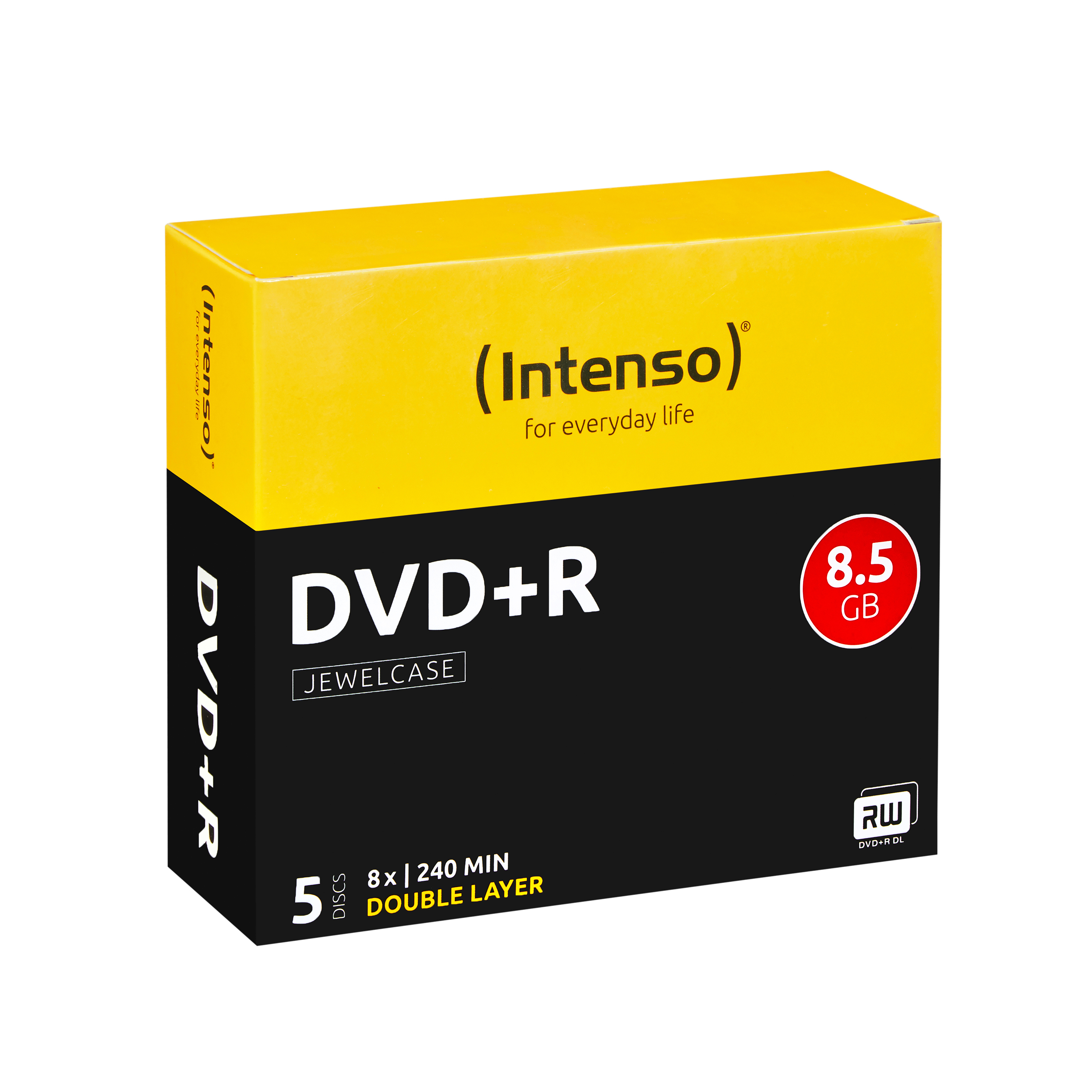Image of Intenso DVD+R 8.5GB, DL, 8x DVD+R DL 5 pc(s)