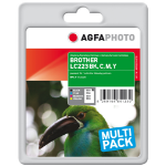 AgfaPhoto APB223SETD inktcartridge Zwart, Cyaan, Magenta, Geel