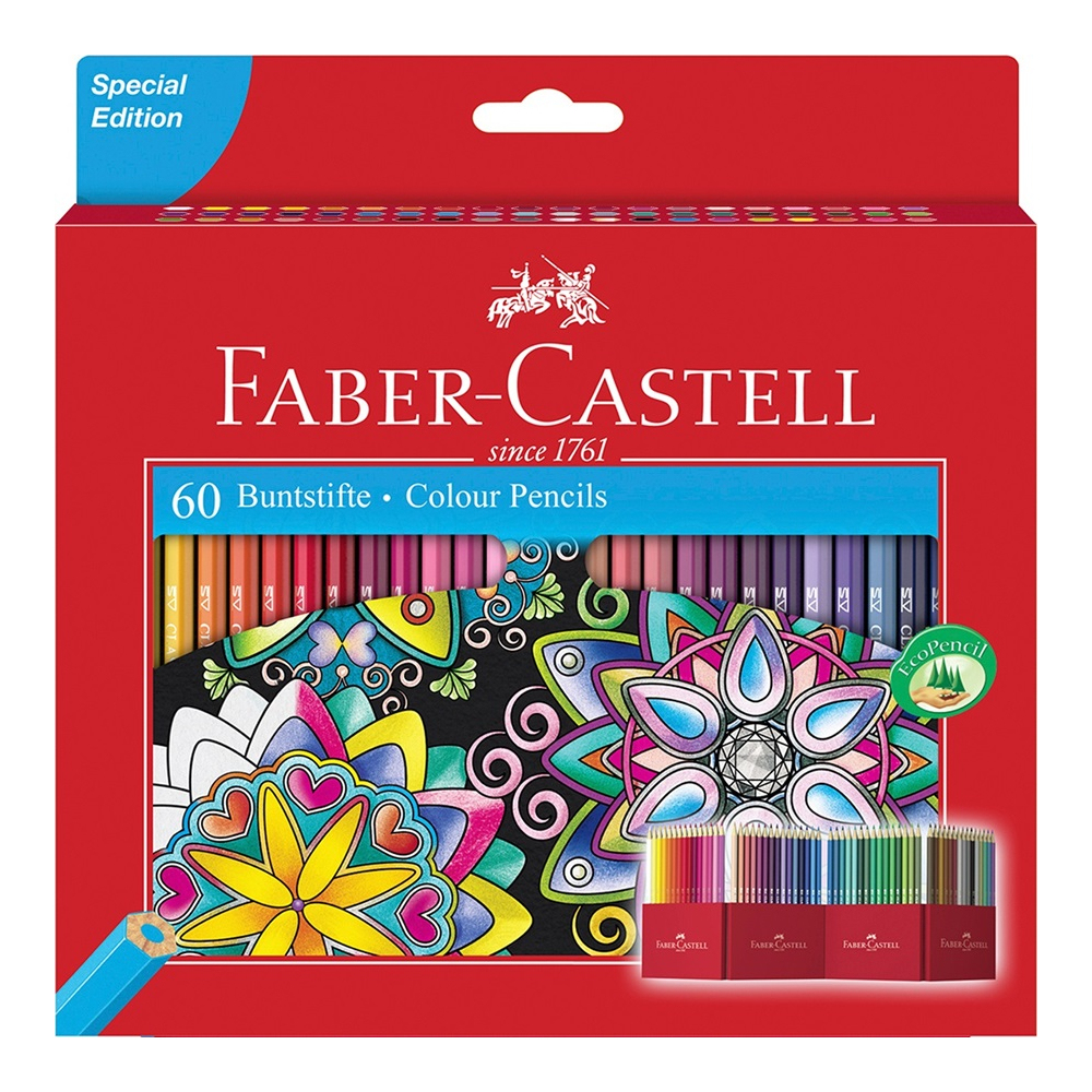 Faber-Castell 111260 colour pencil Multicolour 60 pc(s)