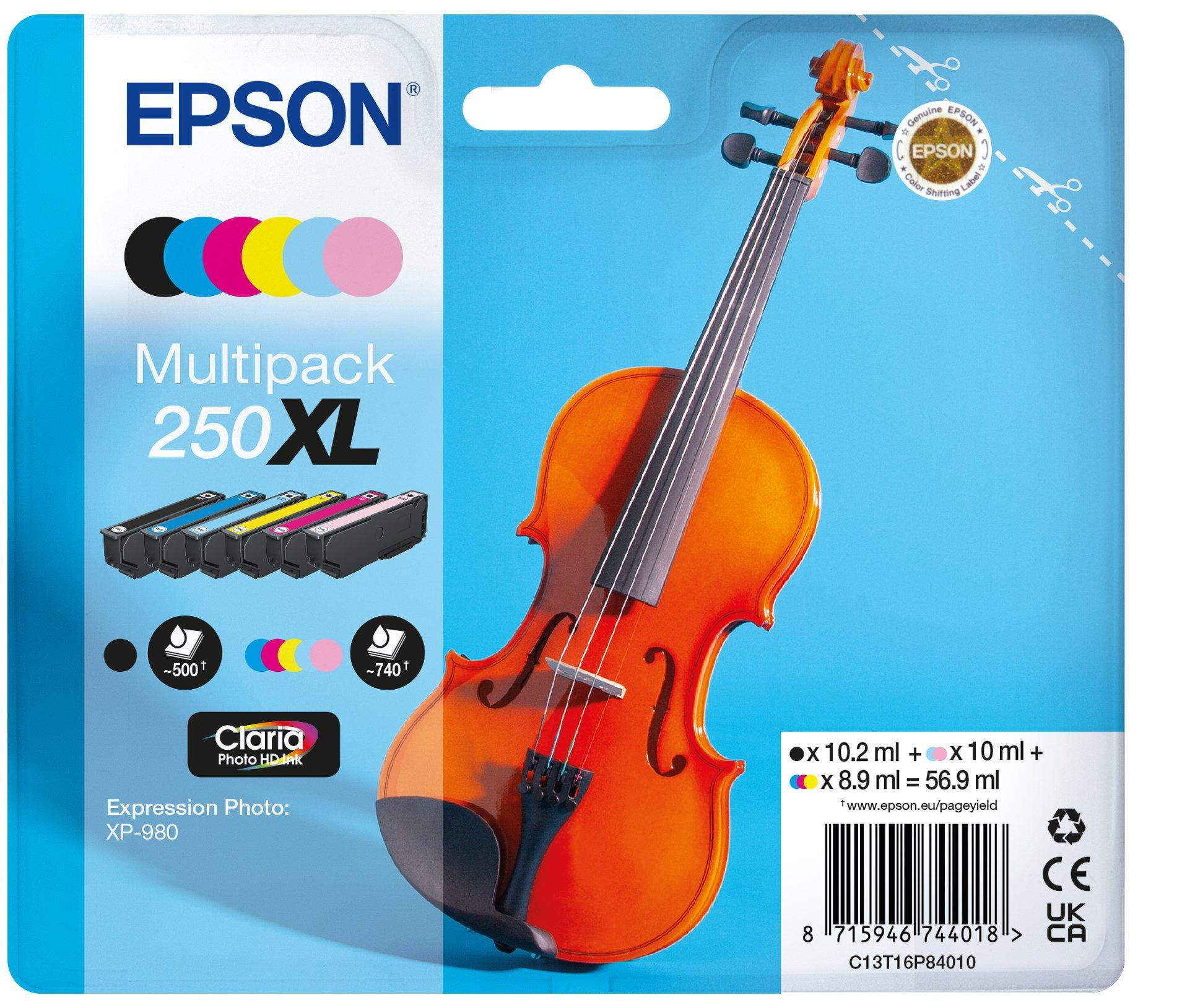 Epson C13T16P84010/250XL Ink cartridge multi pack Bk.C.M.Y.LC.LM high-
