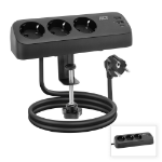 ACT Stekkerdoos met 3 type-F stopcontacten, 30W Power Delivery, USB Type-C/A poorten, kabellengte 1,5 meter