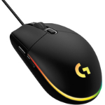 Logitech G G203 LIGHTSYNC Gaming Mouse - USB Type-A - 8000 DPI - 1 ms - Black