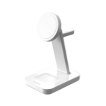 mophie Snap+ 3-in-1 Wireless Charge Stand Headset, Smartphone, Smartwatch Wit USB Draadloos opladen Snel opladen Binnen