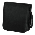 Hama CD Wallet Nylon 20, black 20 discs