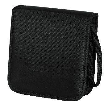 Hama CD Wallet Nylon 20, black 20 discs