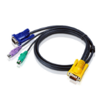 Aten 2L-5206P KVM cable Black 236.2" (6 m)