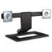 HP Adjustable Dual Display Stand 61 cm (24") Black Desk