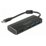 DeLOCK 63931 laptop dock/port replicator USB 3.2 Gen 1 (3.1 Gen 1) Type-C Black