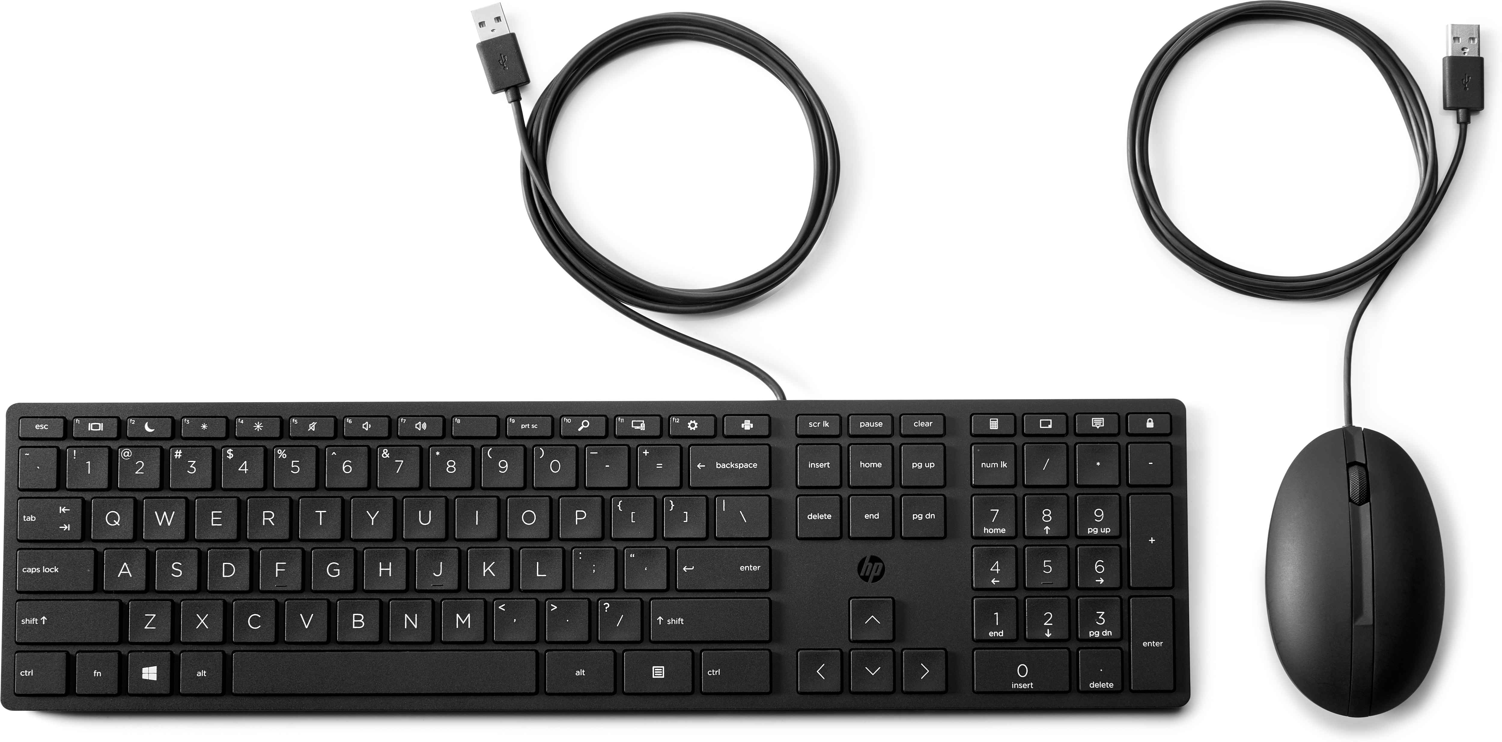Image of HP Wired Desktop 320MK Mouse and Keyboard