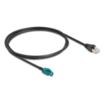 DeLOCK 90697 coaxial cable 1 m HSD Z RJ-45 Black, Blue