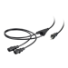 Monoprice 27314 power cable Black 71.7" (1.82 m) NEMA 5-15P 2 x C13 coupler