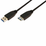 LogiLink CU0041 1m USB3.0 A-A M/F BLK CABLE LOGILINK