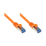 Alcasa Cat6a 15m netwerkkabel Oranje S/FTP (S-STP)