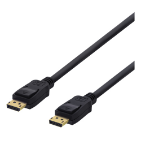 Deltaco DP-1020D DisplayPort cable 2 m Black