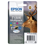 Epson C13T13064022/T1306 Ink cartridge multi pack C,M,Y XL Blister Radio Frequency 3x10.1ml Pack=3 for Epson Stylus BX 320/SX 525/WF 3500
