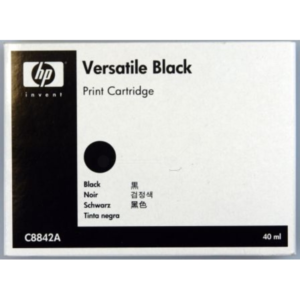 Image of HP C8842A Printhead cartridge black, Versatile fast dry ink, 220...