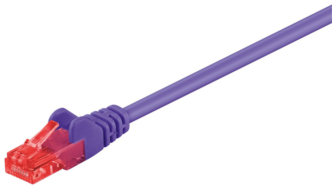 Photos - Cable (video, audio, USB) Microconnect B-UTP605P networking cable Purple 5 m Cat6 U/UTP  (UTP)
