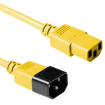 ACT Netsnoer C13 - C14 geel 0,6 m