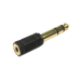 Cables Direct 3-6M3F cable gender changer 6.35mm 3.5mm Black