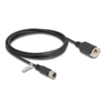 DeLOCK M12 Cable D-coded 4 pin female to RJ45 jack for installation Cat.5e FTP 2 m black