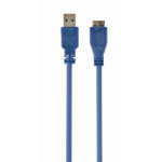 Gembird USB 3.0, 3m USB-kabel USB 3.2 Gen 1 (3.1 Gen 1) USB A Micro-USB B Blauw