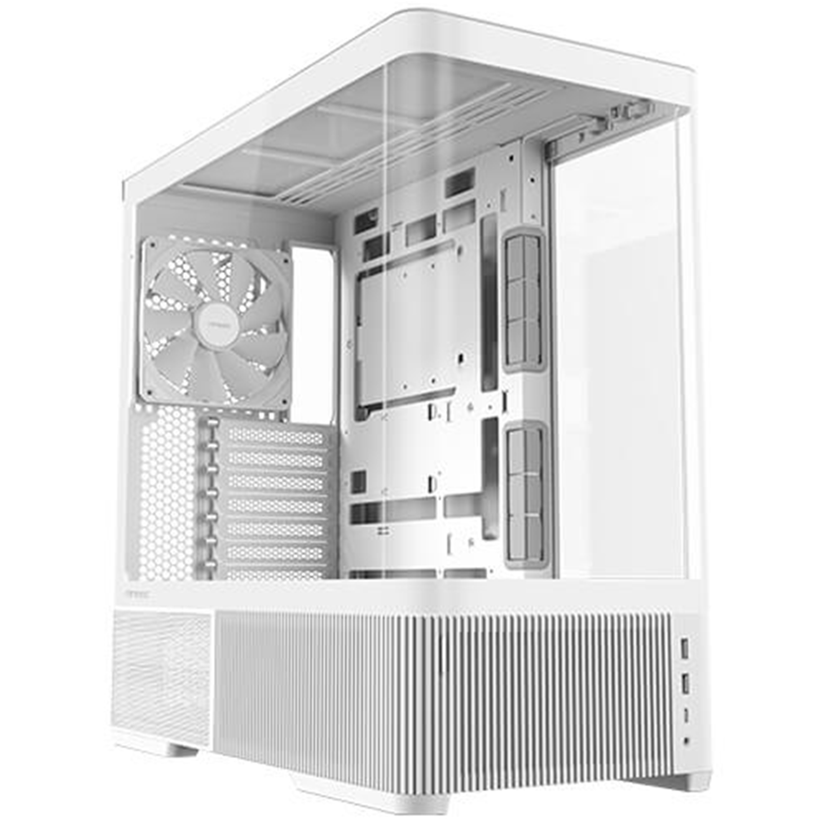 Antec Constellation C6 Air Mid Tower Gaming Case, 1 x USB Type-C / 2 x USB 3.0, Curved Tempered Glass Front and Side Window Panel, Multi-Directional Air Intake, 3 x Pre-Installed PWM Fans, ATX, Micro-ATX, ITX Compatible
