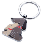 TROIKA Dog & Doggy Key ring Brown
