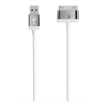 Belkin 4ft. USB - 30-pin m/m mobile phone cable USB A Apple 30-p White 1.21 m