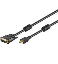 51580 WENTRONIC MMK 630-200 G 2.0m (HDMI-DVI) - 2 m - HDMI - DVI-D - Male/Male