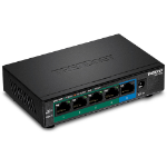 Trendnet TPE-TG52 network switch Unmanaged Gigabit Ethernet (10/100/1000) Power over Ethernet (PoE) Black
