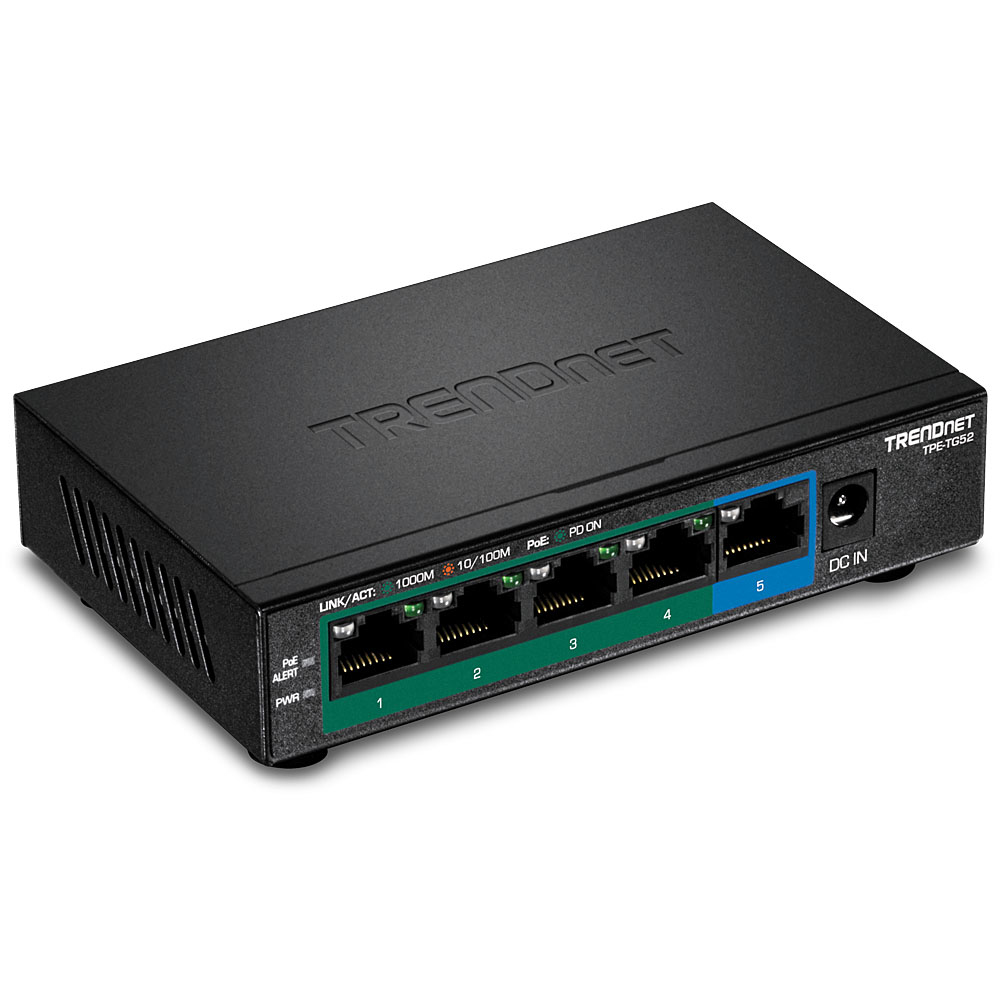 Image of Trendnet TPE-TG52 network switch Unmanaged Gigabit Ethernet...