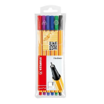 STABILO Point 88 fineliner Black, Blue, Green, Lilac, Red, Violet 6 pc(s)
