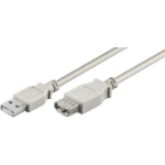Microconnect USBAAF1 USB cable 1 m USB 2.0 USB A Grey