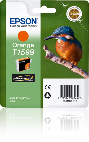 Epson T1599 Kingfisher Orange Ink Cartridge