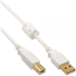 Microconnect USBAB2WF USB-kabel USB 2.0 2 m USB A USB B Wit