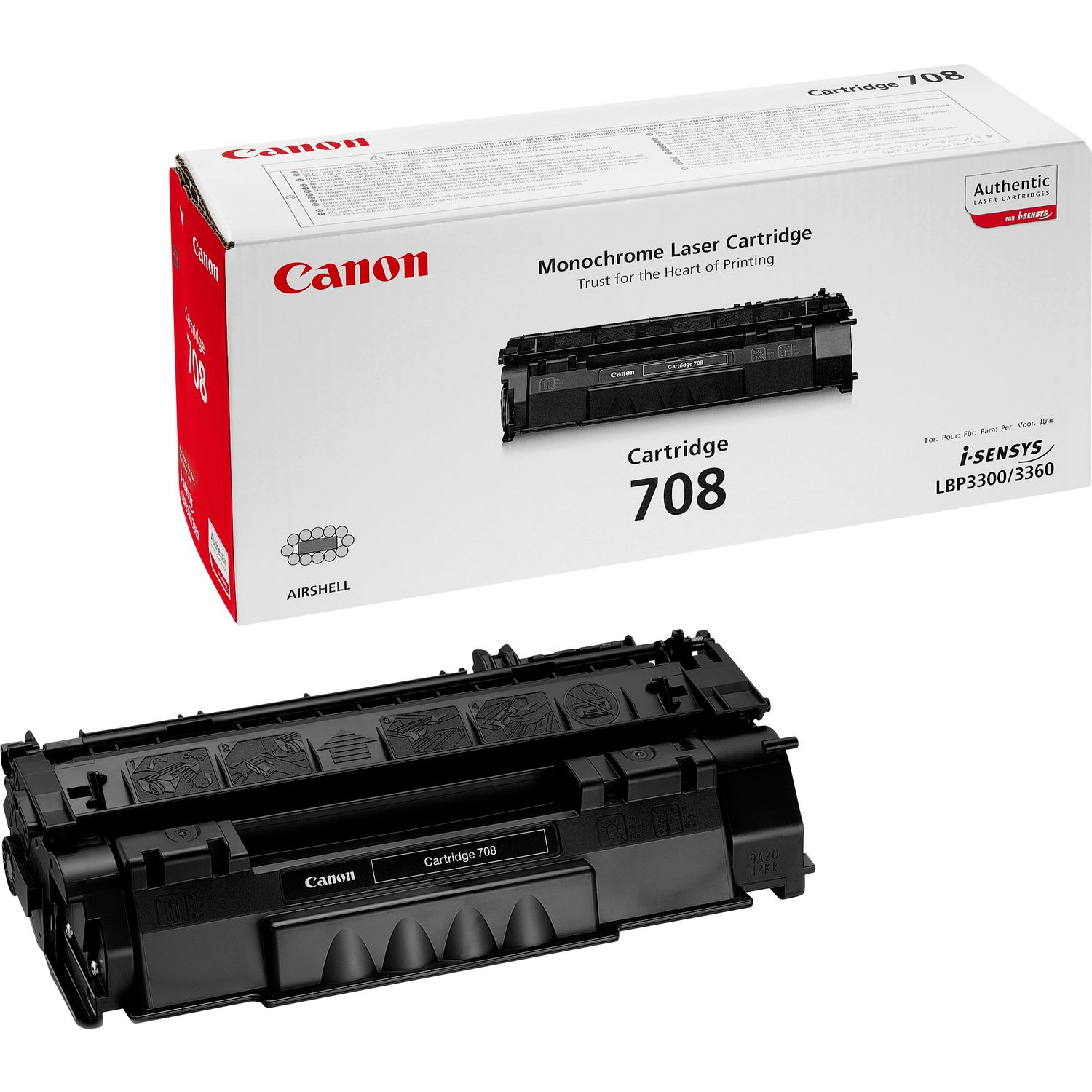 Image of Canon 0266B002/708 Toner cartridge black, 2.5K pages/5% for Canon...