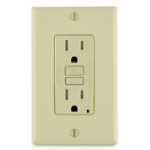 Leviton GFTR1-WBK socket-outlet NEMA 5-15R Ivory
