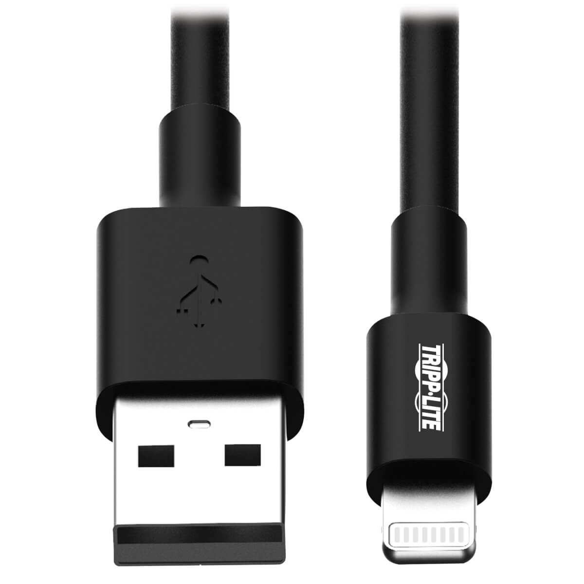 Image of Tripp Lite M100-10N-BK USB-A to Lightning Sync/Charge Cable, MFi...