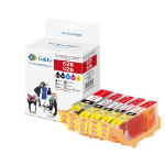 G&G Image 14789/NP5-C-0525BK Ink cartridge multi pack 2x Bk + 1x C,M,Y PGI+CLI, 5x2.77K pages 49.6ml Pack=5 (replaces Canon CLI-526BK CLI-526C CLI-526M CLI-526Y PGI-525PGBK) for Canon Pixma IP 4850/MG 5350/MG 6150/MG 6250/MX 885