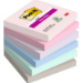 Post-It 7100259204 zelfklevend notitiepapier Vierkant Blauw, Groen, Grijs, Roze, Paars 90 vel Zelfplakkend