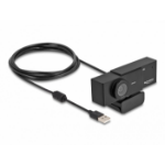 DeLOCK 96400 webcam 8 MP 3840 x 2160 Pixels USB 2.0 Zwart