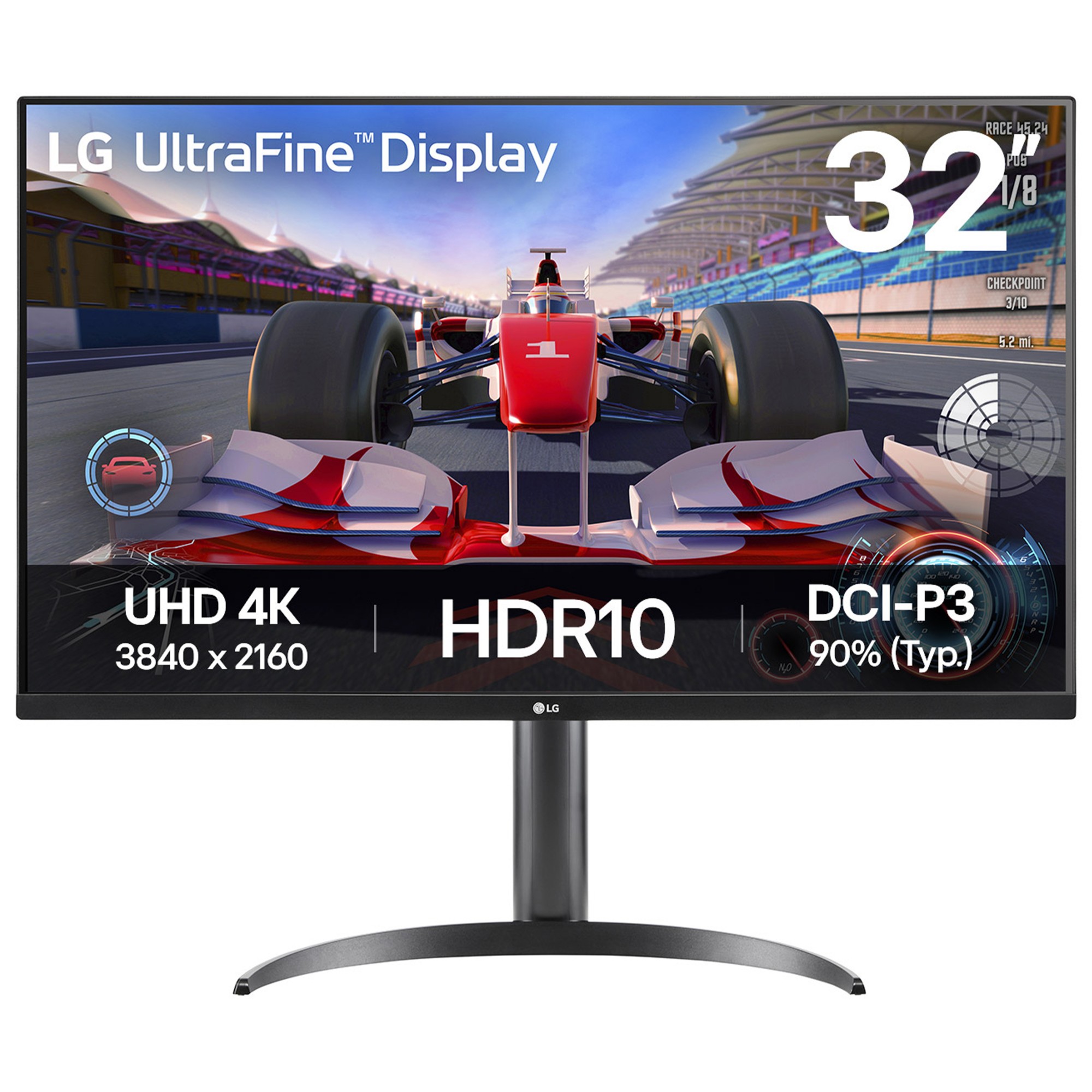 LG 32" 4K UHD VA Monitor with HDMI & DP