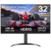 LG 32IN 4K UHD 3840X2160 VA computer monitor 81.3 cm (32") 3840 x 2160 pixels 4K Ultra HD LCD Black