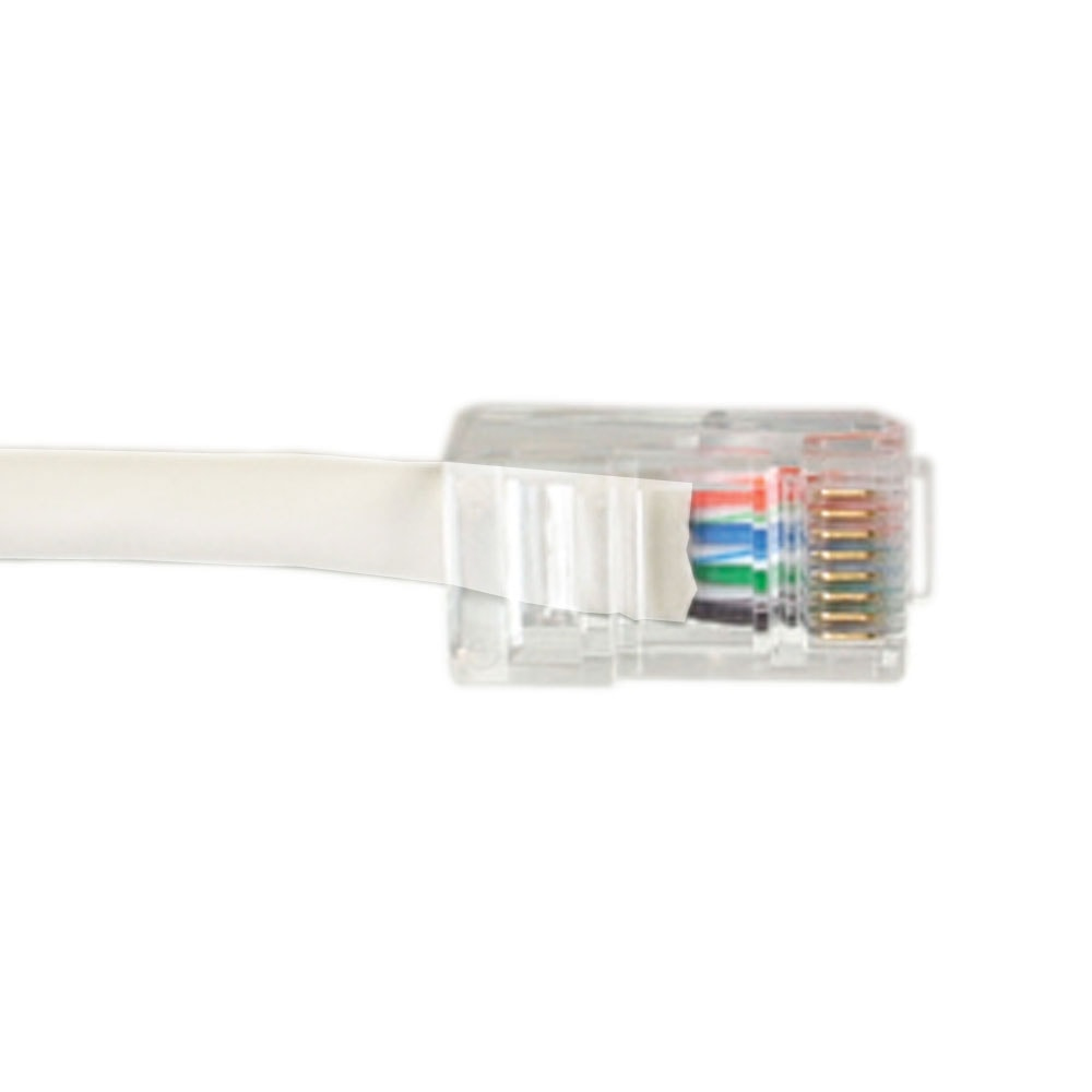 Videk Unbooted Cat6 UTP RJ45 to RJ45 Patch Cable White 3Mtr