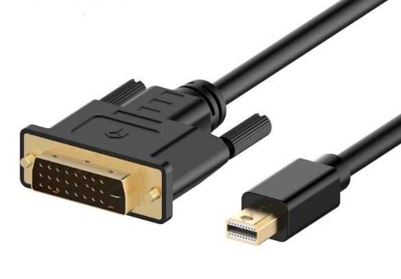 JLCH12MDP-DC JLC H12 Mini DisplayPort (Male) to DVI (Male) Cable - 1.8M - Black