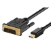 JLC H12 Mini DisplayPort (Male) to DVI (Male) Cable - 1.8M - Black