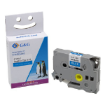 G&G 15559 labelprinter-tape Wit op blauw TZ/TZe