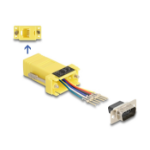 DeLOCK D-Sub 9 pin male to RJ12 female Assembly Kit yellow