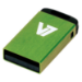 V7 Nano USB 2.0 Flash Drive 4GB Green